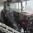 Požár traktor a střecha zemědělského objektu Nyklovice 4.11.22